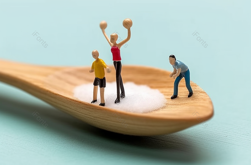 木勺子上的运动溜冰炫酷手办摄影,高清,摄影图,摄影图片,图片大全,摄影图免费下载